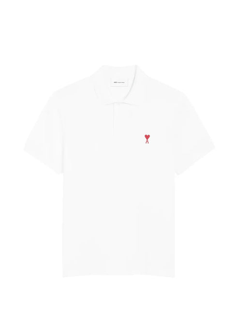 AMI PARIS RED ADC POLO