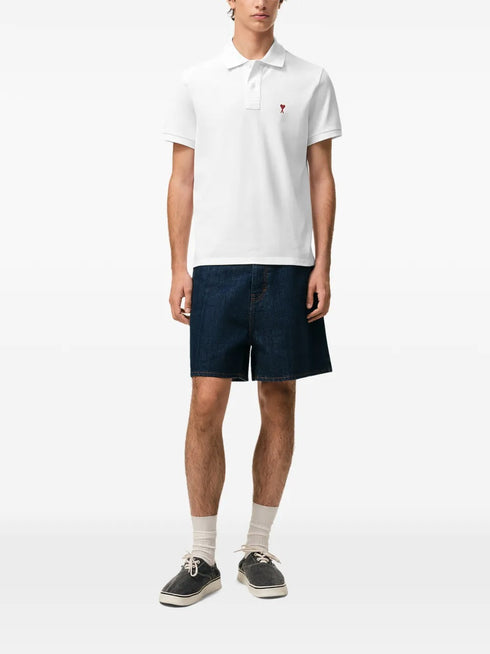 AMI PARIS RED ADC POLO