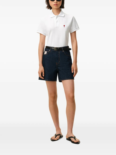 AMI PARIS RED ADC POLO