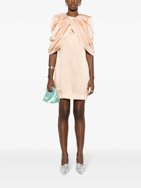 STELLA MC CARTNEY DRAPED MINI DRESS