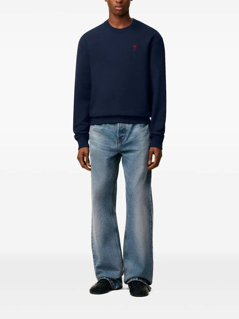 AMI PARIS RED ADC SWEAT