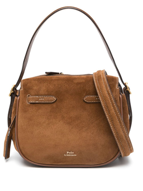 POLO RALPH LAUREN SUEDE MINI SATCHEL