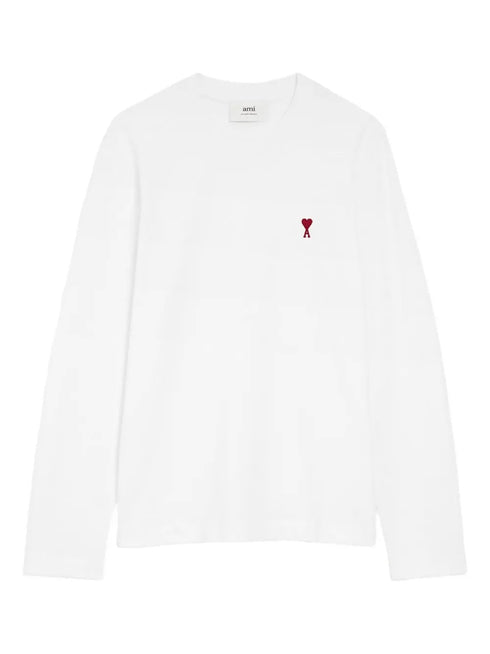 AMI PARIS RED ADC L/S T-SHIRT
