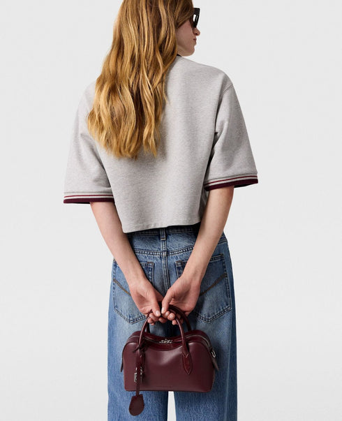 STELLA MC CARTNEY LOGO CROPPED RUGBY POLO SHIRT