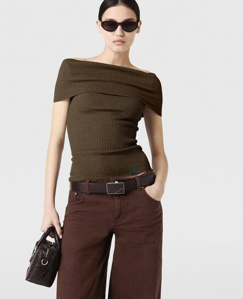 STELLA MC CARTNEY OFF SHOULDER TOP