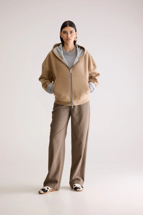 BELLEROSE FANNEL ZIP HOODIE