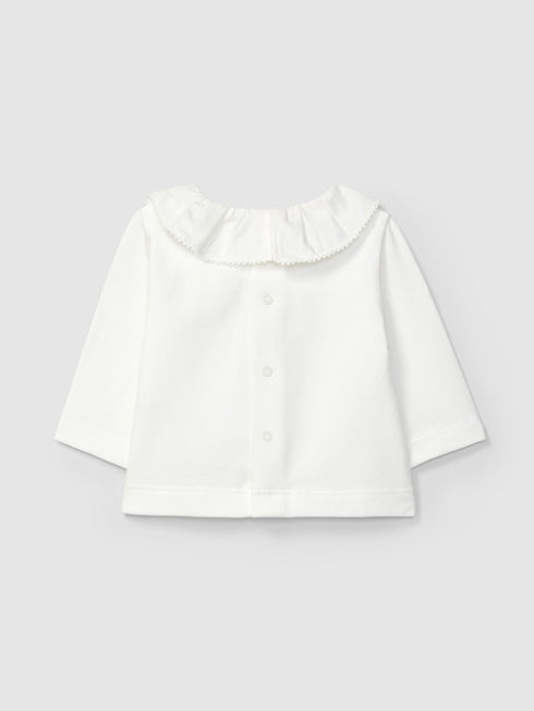 LARANJINHA RUFFLED COLLAR SHIRT