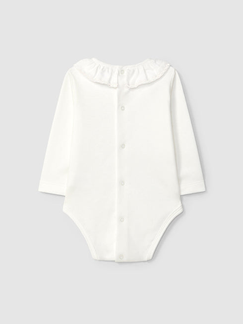 LARANJINHA RUFFLED COLLAR BODYSUIT
