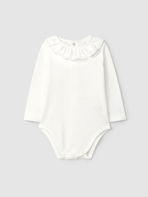 LARANJINHA RUFFLED COLLAR BODYSUIT