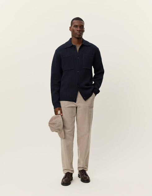 LES DEUX FISCHER MILANO KNIT OVERSHIRT