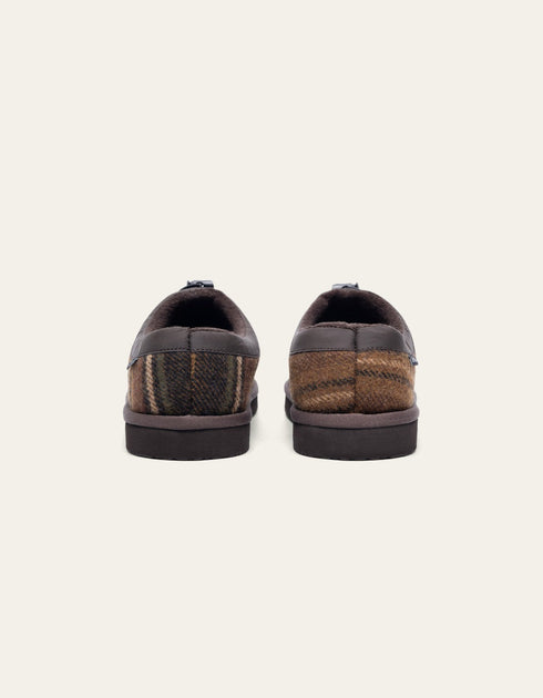 LES DEUX TREY MONOGRAM CHECK SLIPPER