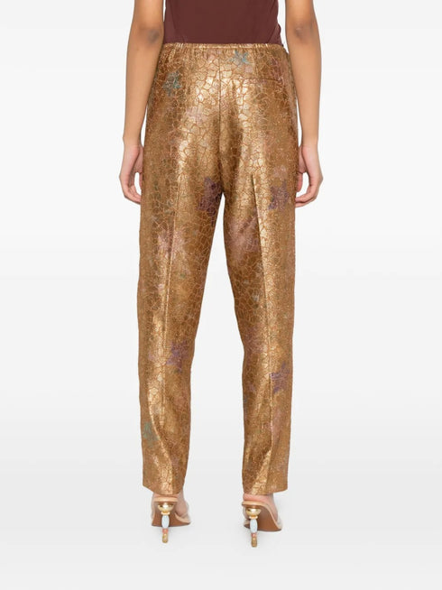 FORTE FORTE LUREX JACQUARD TROUSERS