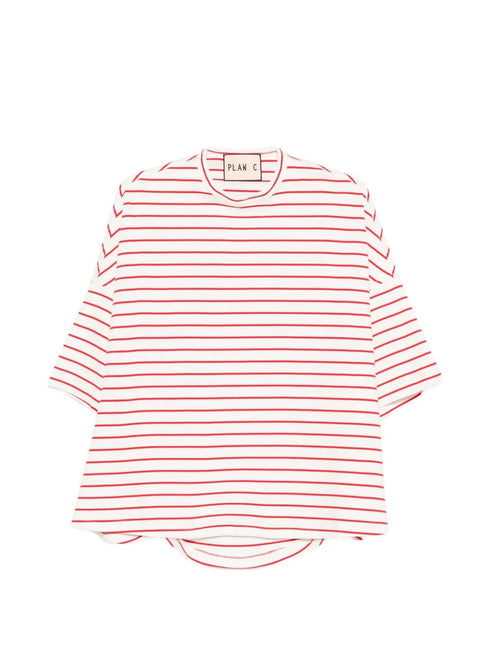 PLAN C STRIPED T-SHIRT