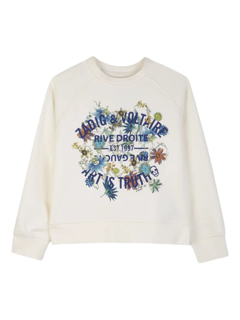 ZADIG & VOLTAIRE FLORAL SWEAT