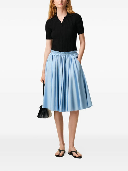 AMI PARIS MIDI COROLLA SKIRT