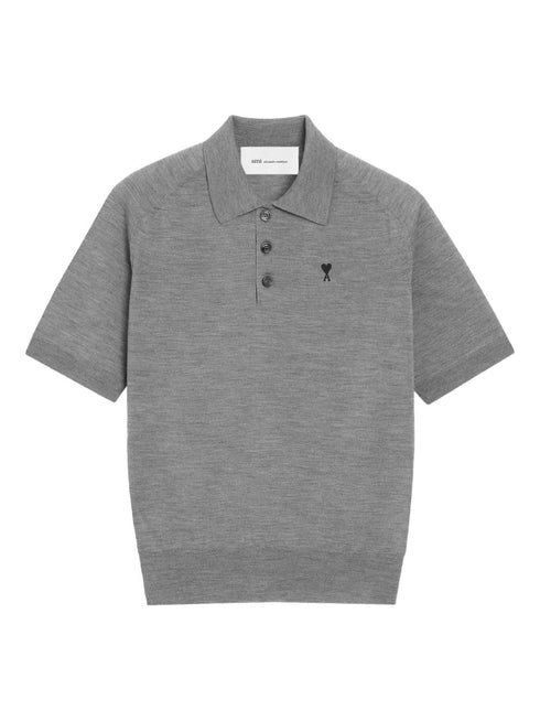 AMI PARIS CONTRAST ADC POLO