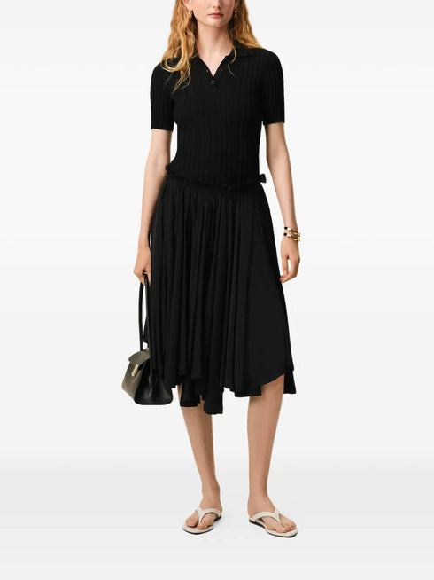 AMI PARIS MIDI COROLLA SKIRT