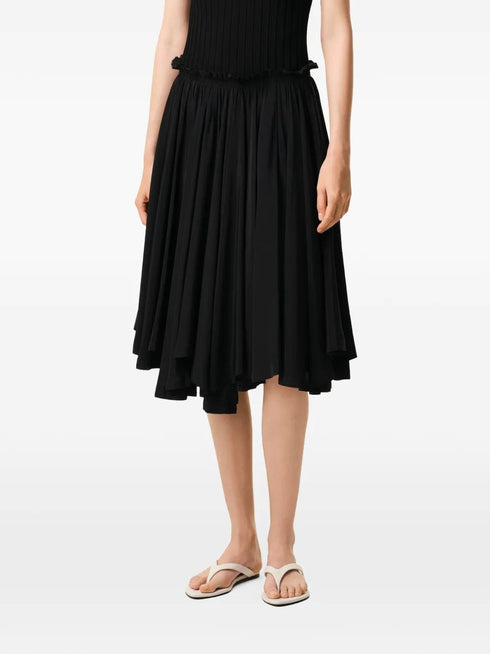 AMI PARIS MIDI COROLLA SKIRT