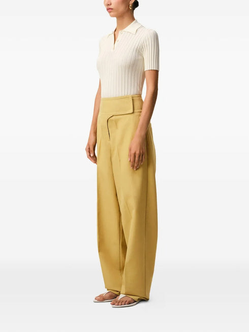 AMI PARIS WRAPPED BELTED TROUSERS