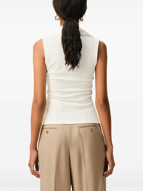 AMI PARIS SLEEVELESS LAVALLIERE TOP