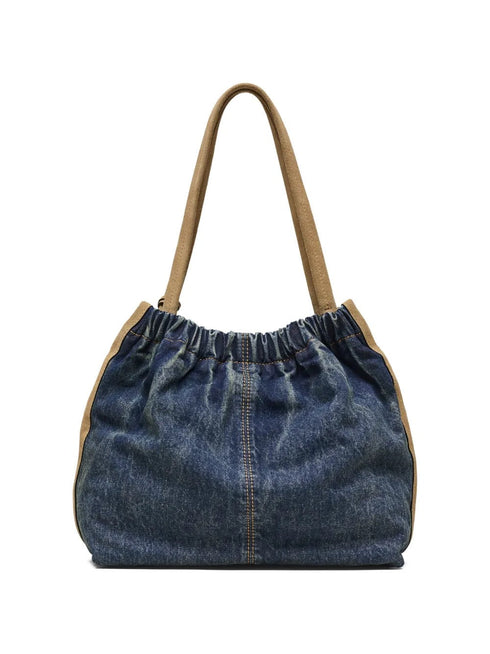 MARC JACOBS DENIM SUEDE CRISTINA TOTE