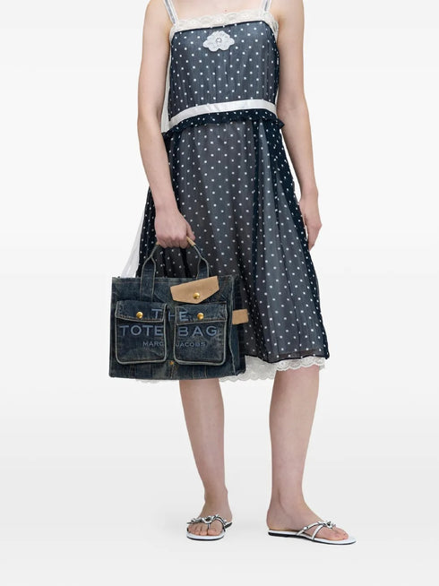 MARC JACOBS THE DENIM MEDIUM CARGO TOTE