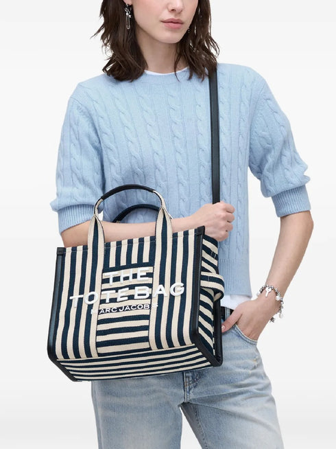MARC JACOBS THE STRIPE MEDIUM TOTE
