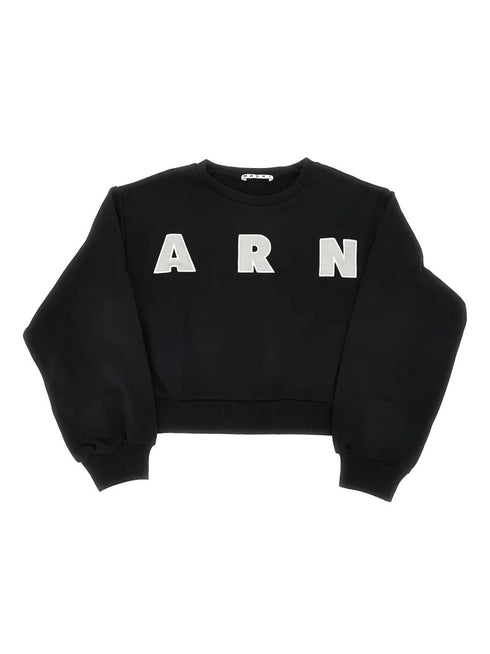 MARNI LOGO CROPPED SWEAT