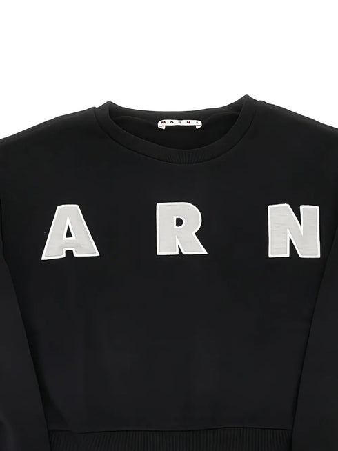 MARNI LOGO CROPPED SWEAT