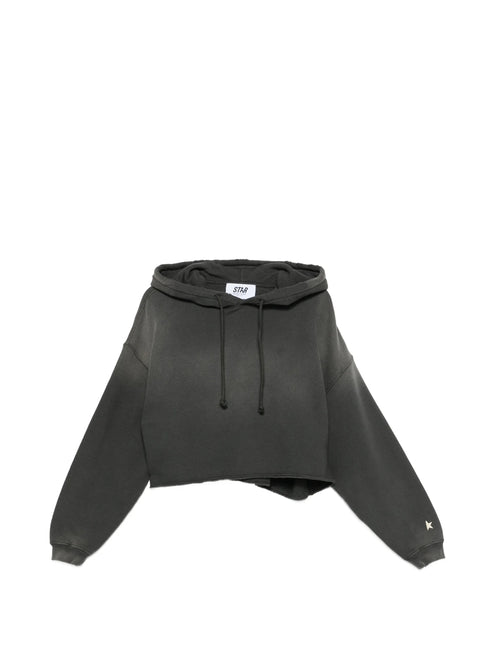 GOLDEN GOOSE STAR CROPPED HOODIE
