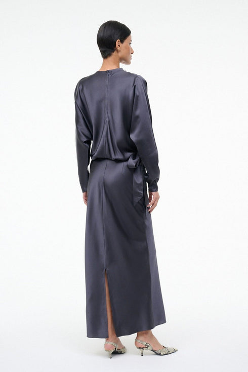 STAUD PHOEBE SILK DRESS