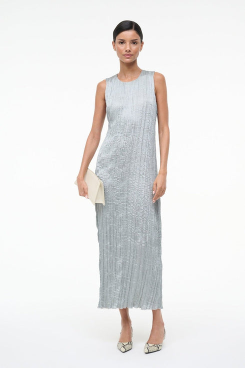 STAUD MIZU PLISSE DRESS