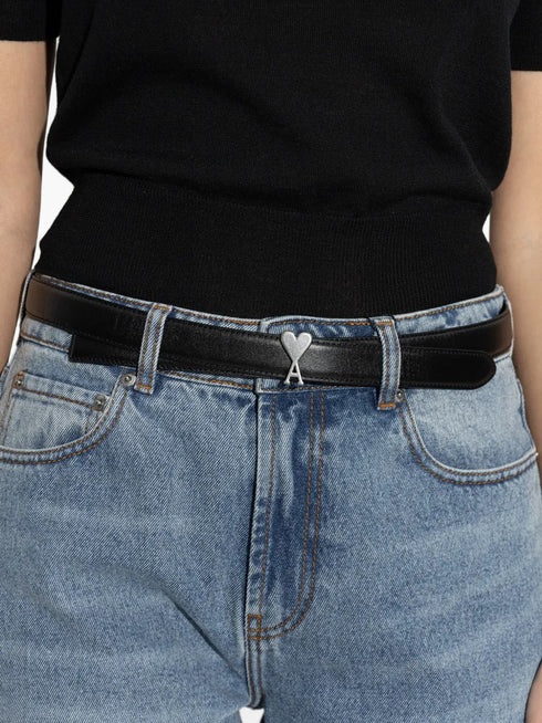 AMI PARIS AMI DE COEUR BUCKLE BELT 25MM