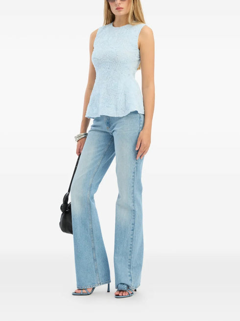 ROTATE MESH SLEEVELESS TOP