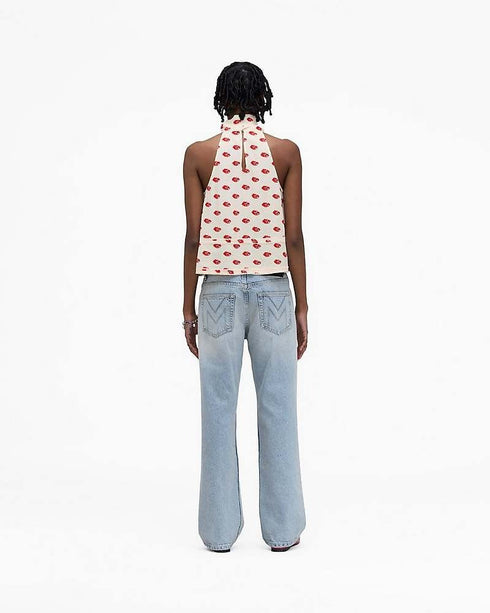 MARC JACOBS LIPS HALTERNECK TIE TOP