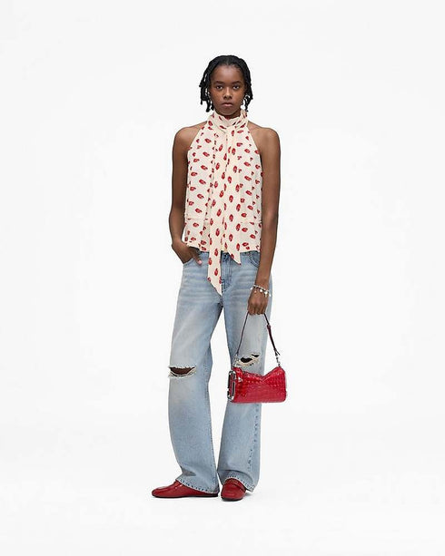 MARC JACOBS LIPS HALTERNECK TIE TOP