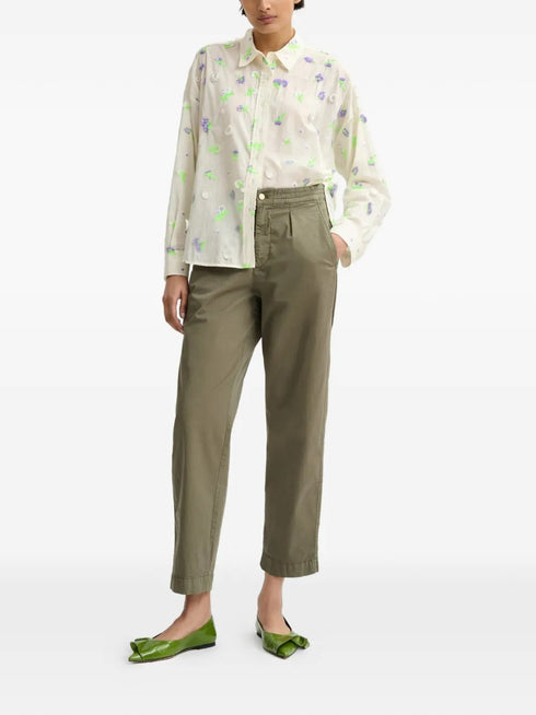 ESSENTIEL ANTWERP JIMENA EMBROIDERED BOXY SHIRT