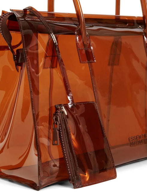 ESSENTIEL ANTWERP JANO TRANSPARENT SHOPPER BAG