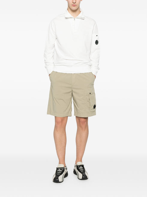 C.P. COMPANY HALF ZIP LENS SWEAT