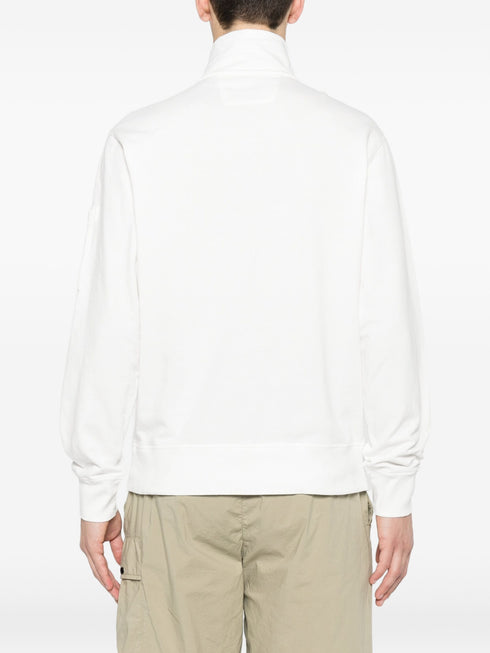 C.P. COMPANY HALF ZIP LENS SWEAT