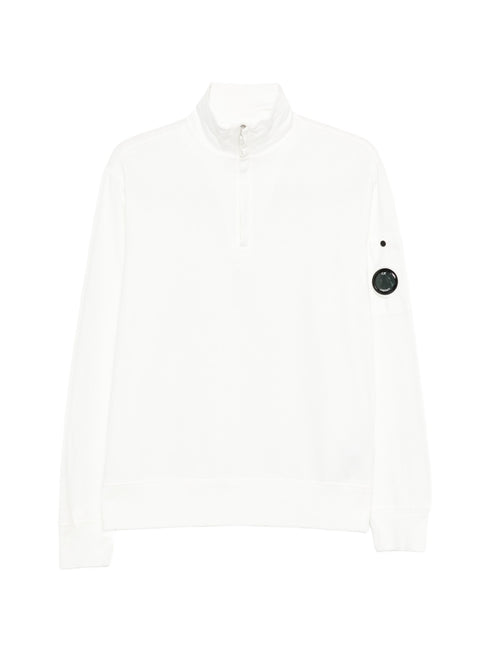 C.P. COMPANY HALF ZIP LENS SWEAT