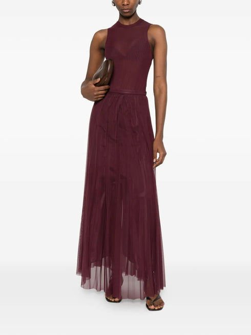 FORTE FORTE PLEATED TULLE SKIRT