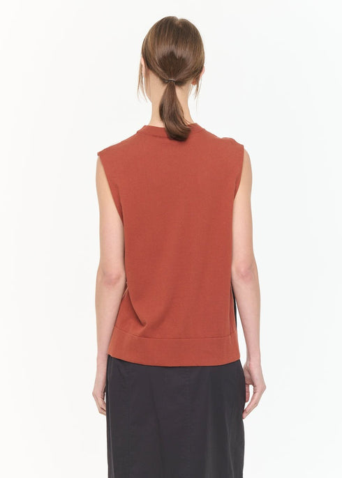 PLAN C FLOWER KNIT VEST