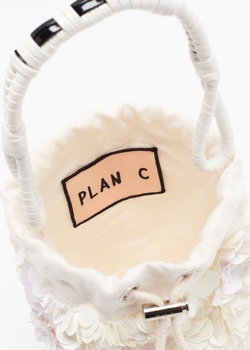 PLAN C SEQUINS BUCKET BAG