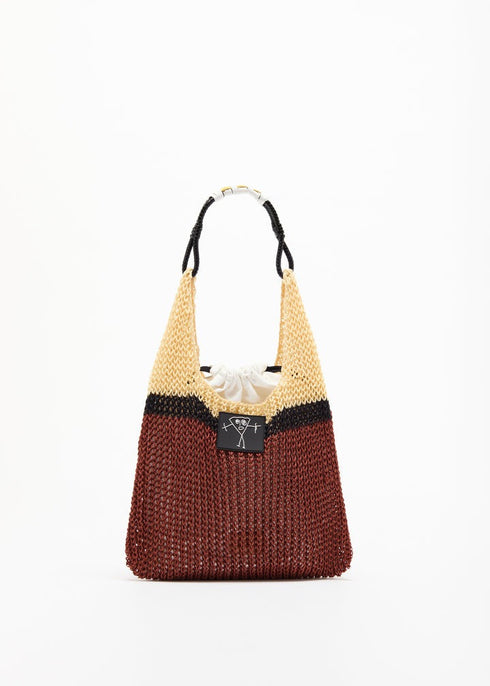 PLAN C MESH SHOPPER BAG