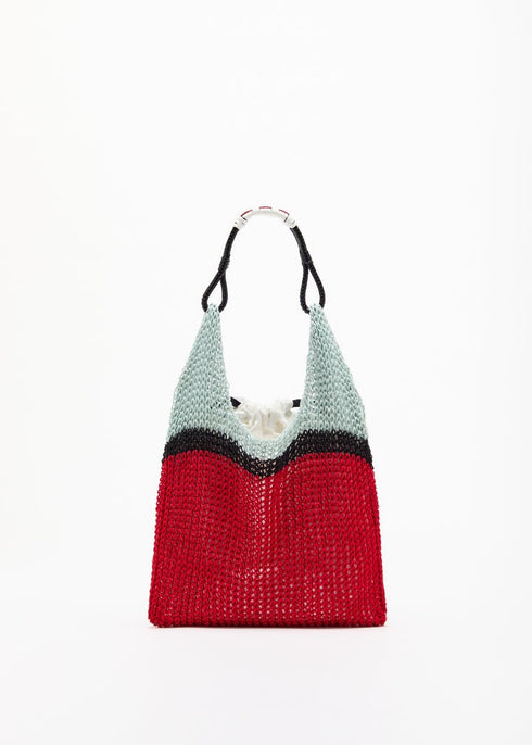 PLAN C MESH SHOPPER BAG