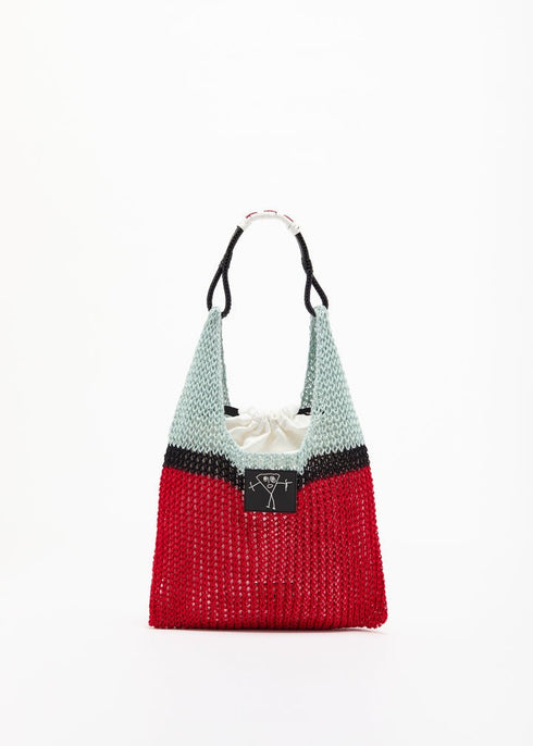 PLAN C MESH SHOPPER BAG