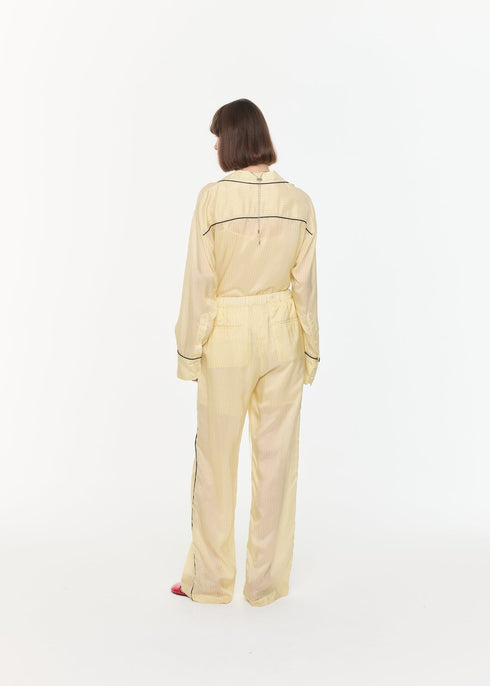 PLAN C STRIPED PANTS