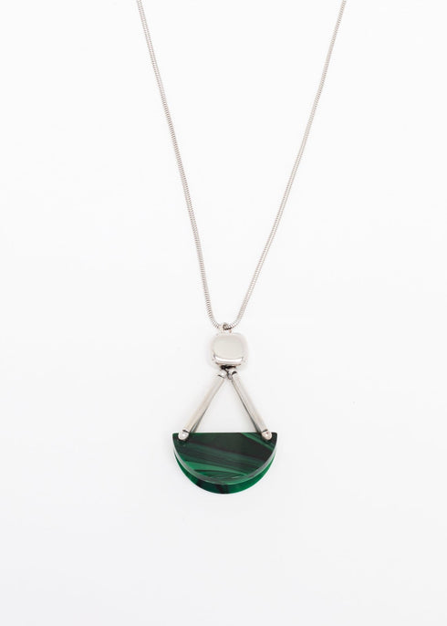 PLAN C MALACHITE PEND COULIS NECKLACE