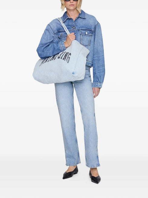 ANINE BING LEO DENIM TOTE